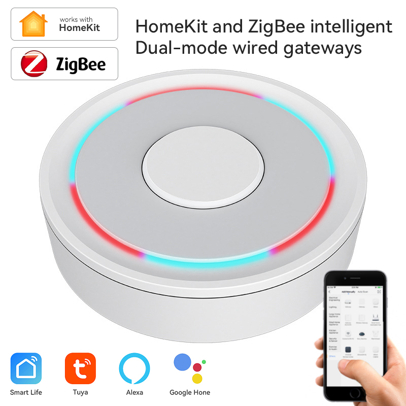 Home Automation Diy Kit - Tuya ZigBee Smart Gateway Homekit โทรศัพท์ฮับไร้สายแบบมีสายรีโมทคอนโทรลสะพาน