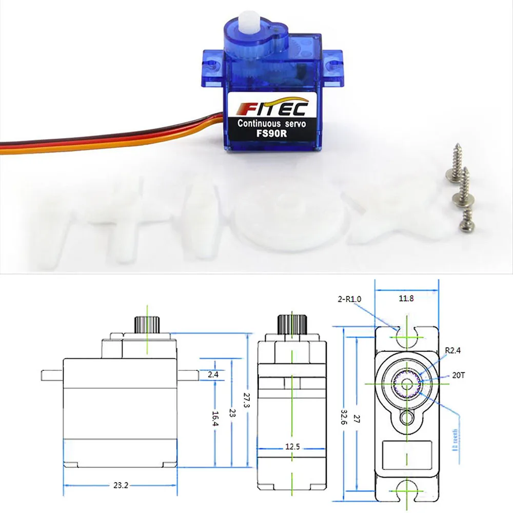 Feetech Mini FS90R Micro Servo - Diy Automation Projects บทวิจารณ์และราคา