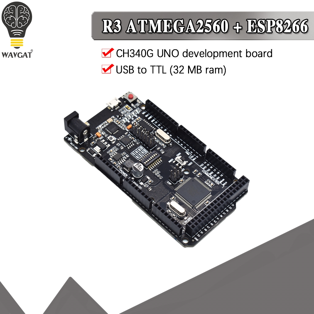 Mega2560 + WiFi R3 ATmega2560  - Esp8266 Nodemcu Board บทวิจารณ์และราคา
